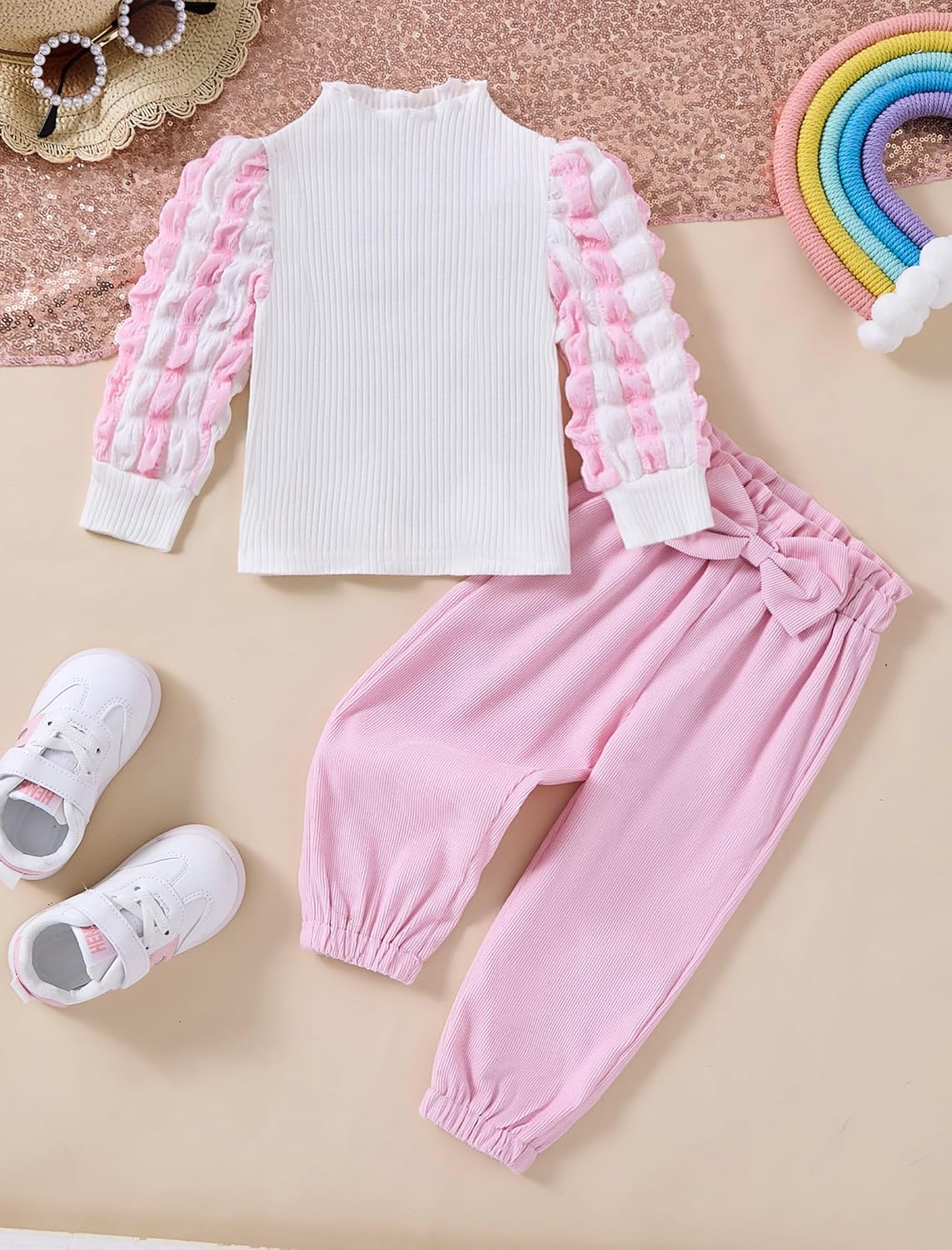 Baby Girl Clothes Cute Long Sleeve Top Pants Set Fall Winter Toddler Girls Clothes - Image 2
