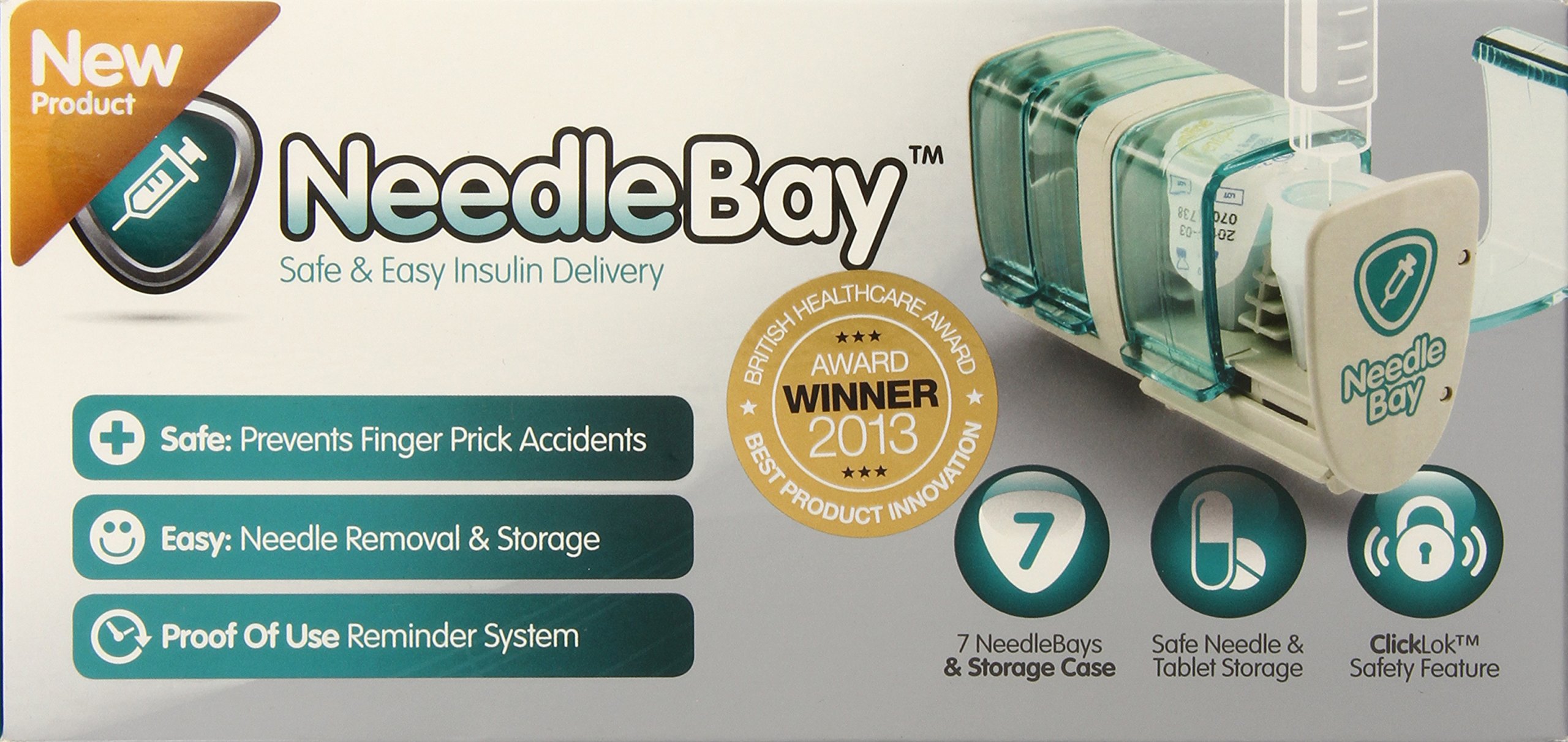 NeedleBay System 7 Diabetes Medication System, 18.8 Ounce