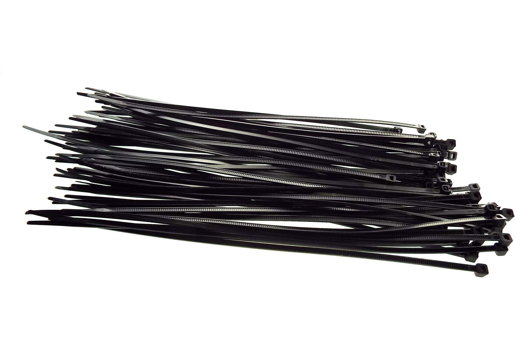 Cost Wise High Strength Black Cable Zip Ties (3.6mm x 370mm Black)