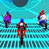 Rasantes Bike-Rennen: Rase durch die Straßen der Stadt.