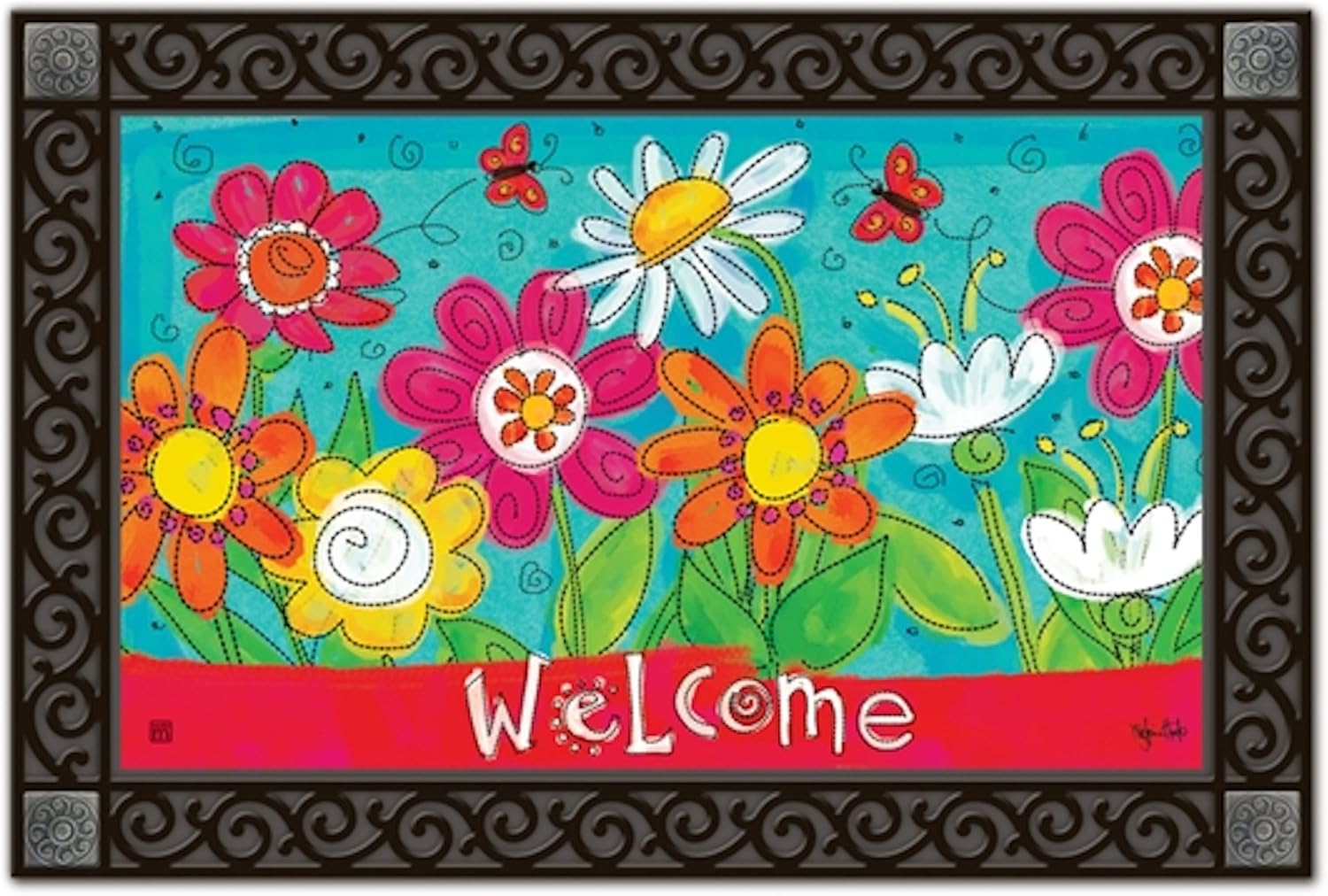 Works Studio M Blooms MatMates Doormat