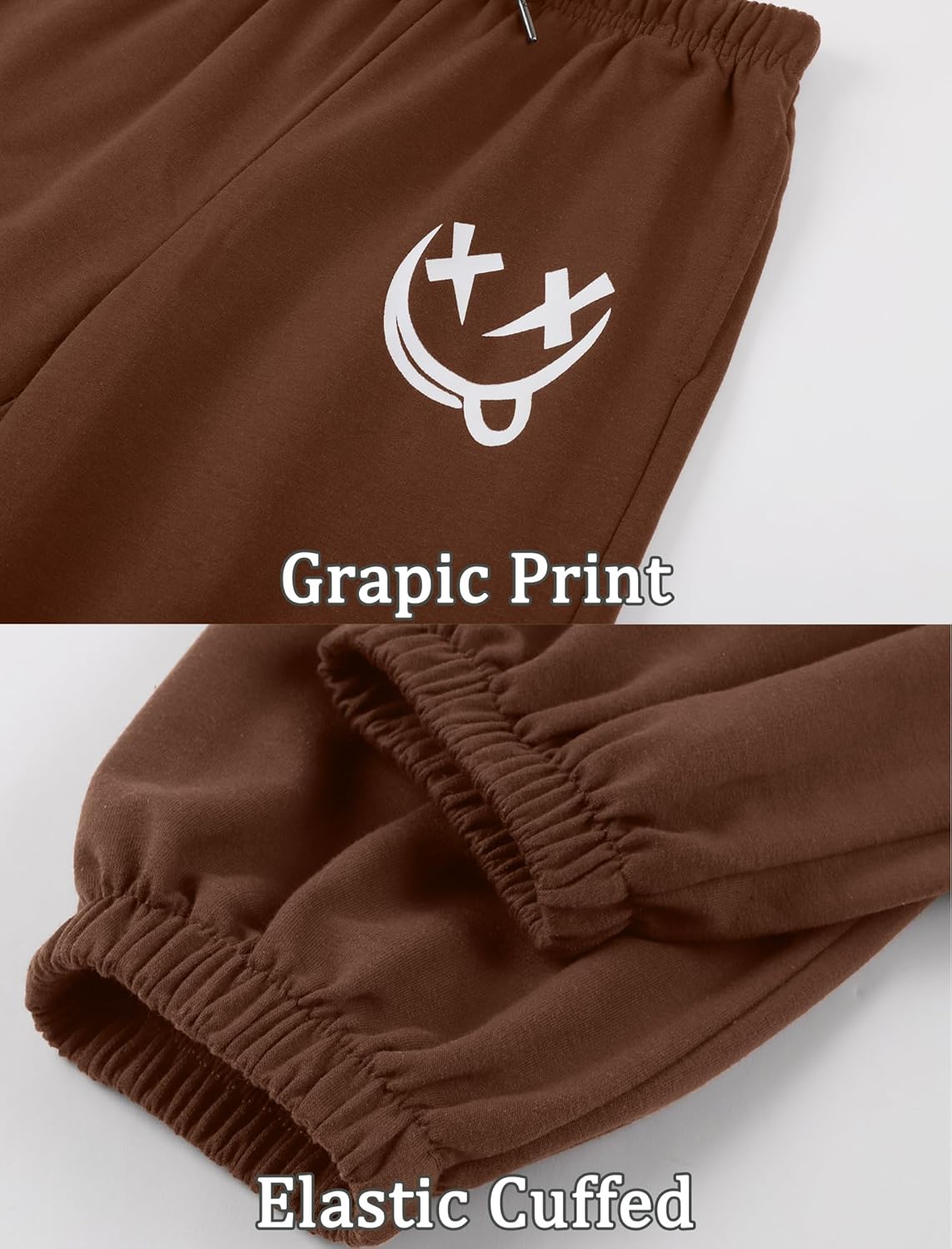 EXARUS 3 Pack Boys Sweatpants Elastic Waist Athletic Graphic Print Drawstring Pants with Pockets Jogger Causal 6-14Y - Image 2