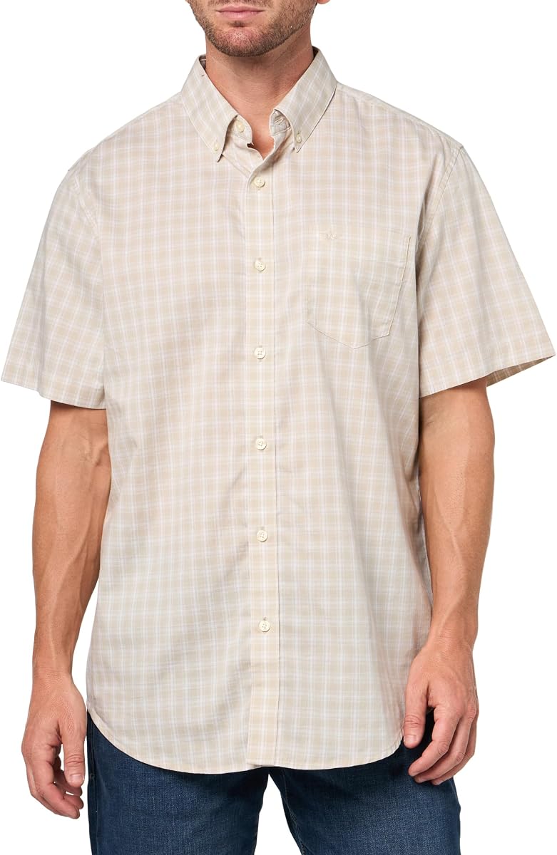 Dockers Camisa Dockers® exclusiva para hombre, manga corta, ajuste clásico con Stain Defender®