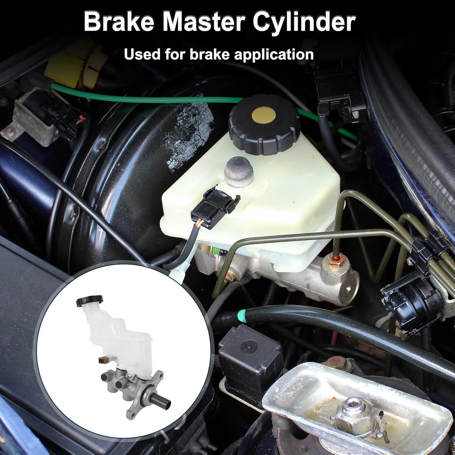 Brake Master Cylinder with Reservoir No.585101R200/M630844 for Kia Rio 2012-2015 Hydraulic Master Cylinder Aluminum Alloy,Plastic 1 Pc