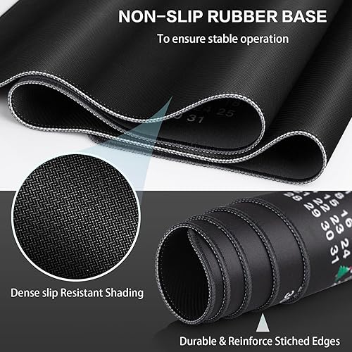 Miniatura 4 de Canjoy Alfombrilla de mouse grande 315 x 157 pulgadas alfombrilla de mouse para juegos con bordes cosidos alfombrilla de escritorio con paño