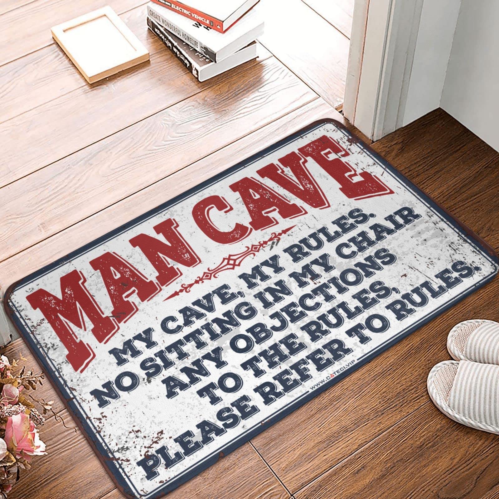 Tapis de sol pour entrée de la maison et décoration de man cave masculine