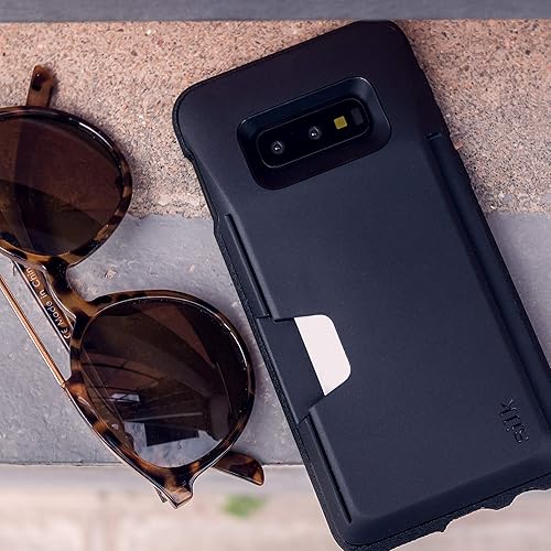 Miniatura 8 de Smartish Funda tipo cartera para Galaxy S10 Plus - Wallet Slayer Vol. 1 funda protectora para tarjetas de crédito con agarre para Samsung (seda),