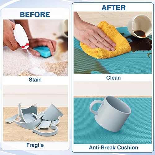 Miniatura 52 de StepRite Tapetes de cocina, 2 tapetes acolchados, antifatiga, para piso, de escritorio, antideslizante, impermeables, oficina, alfombras de 17.3 x