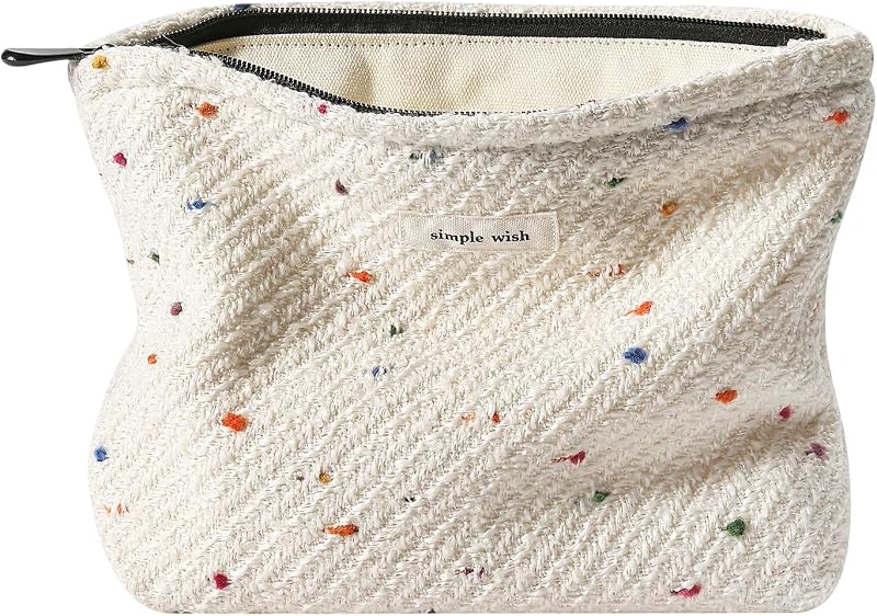 Necessaire de maquiagem RSRSLEII com estampa de poás 12Colorful Dots