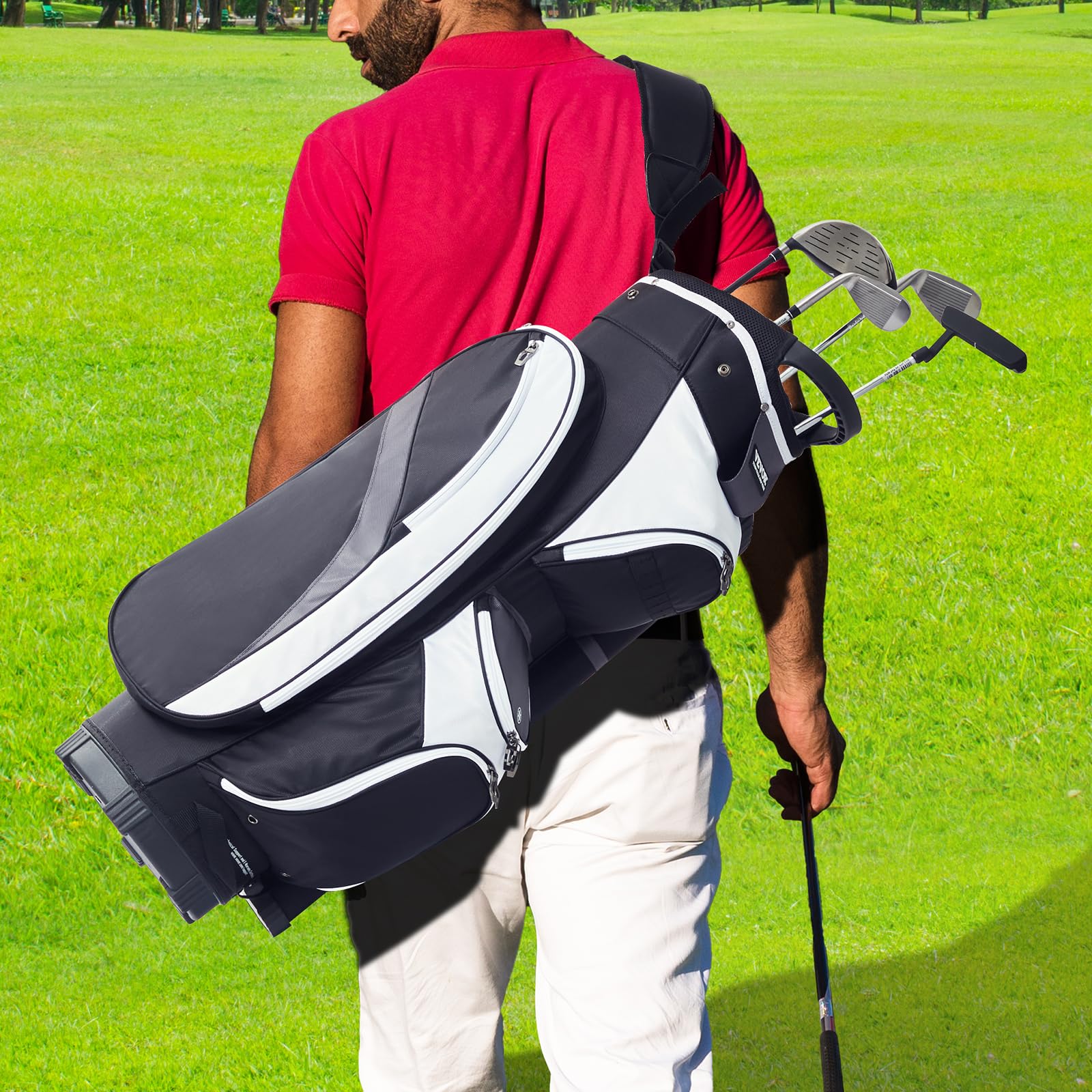 VEVOR Bolsa para Carrito de Golf Organizador 14 vías 36 Pulgadas Nailon
