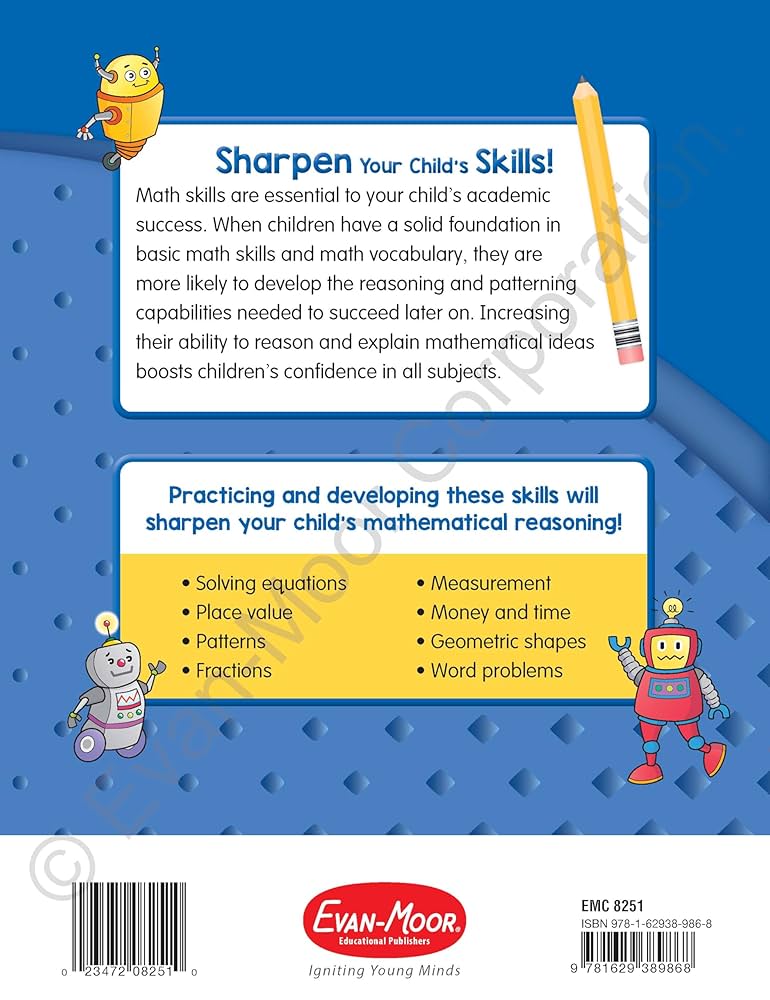 Evan-Moor Skill Sharpeners Math Workbook, Grade 1, Addition