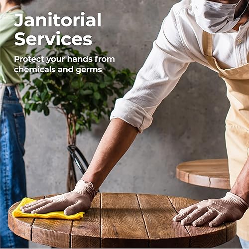 Miniatura 6 de Fit Meal Prep Paquete de 2000 guantes desechables sin látex, pequeños guantes de limpieza sin polvo, guantes de preparación de alimentos para