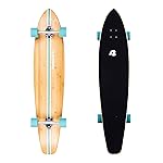 Retrospec Zed Longboard Skateboard Complete Cruiser | Bamboo & Canadian Maple Wood Cruiser w/Reverse Kingpin Trucks for Commuting, Cruising, Carving & Downhill Riding