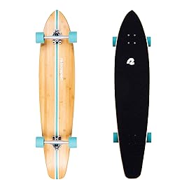 Retrospec Zed Longboard Skateboard Complete Cruiser | Bamboo & Canadian Maple Wood Cruiser w/Reverse Kingpin Trucks for Commuting, Cruising, Carving & Downhill Riding