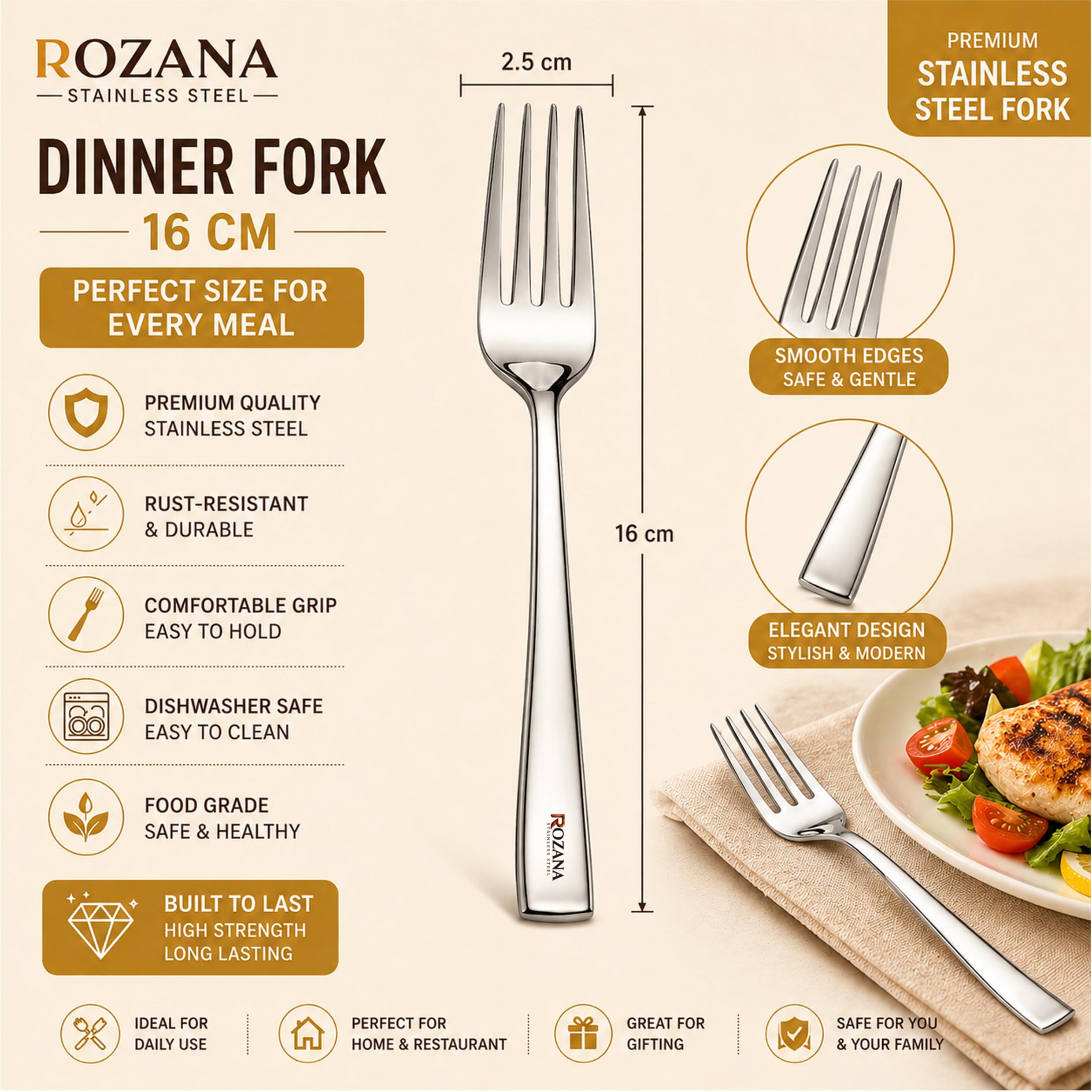 Stainless Steel Cutlery Set with Holder - FREE SHIPPING -4