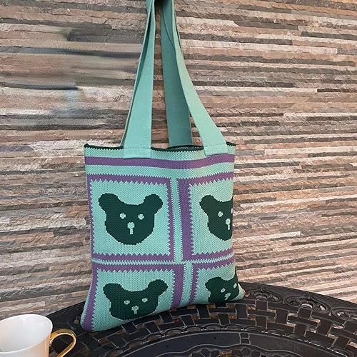 Miniatura 7 de Kawaii - Bolsas de mano de ganchillo, bolsa de mano estética para mujer, bolsa de mano estética Y2k, cosas preparadas