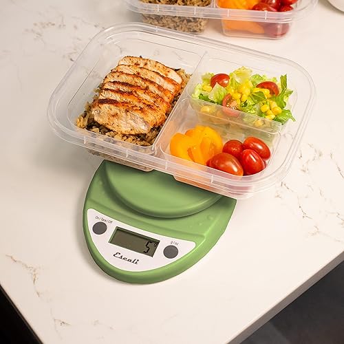 Vista 54 de Escali Balanza de cocina digital Primo (capacidad de 11 libras/ 5 kg) (aumento de 0.05 oz/ 1 g) Balanza de alimentos de primera calidad para hornear