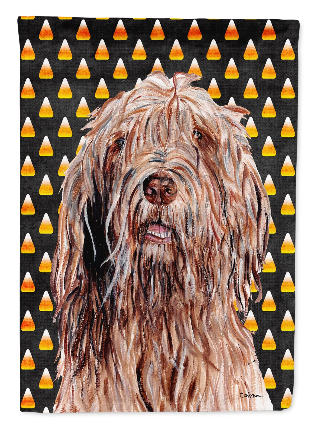 Drapeau en toile grand format Caroline's Treasures motif Chien à Loutre