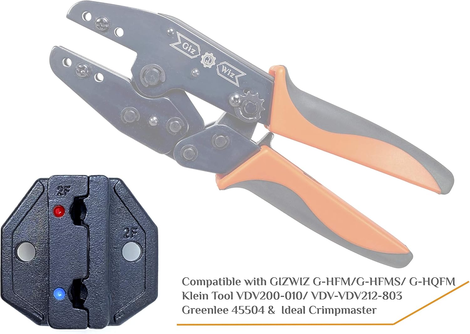 Interchangeable Crimp Tool Die Sets for Insulated Flag Terminals (G-D2F)