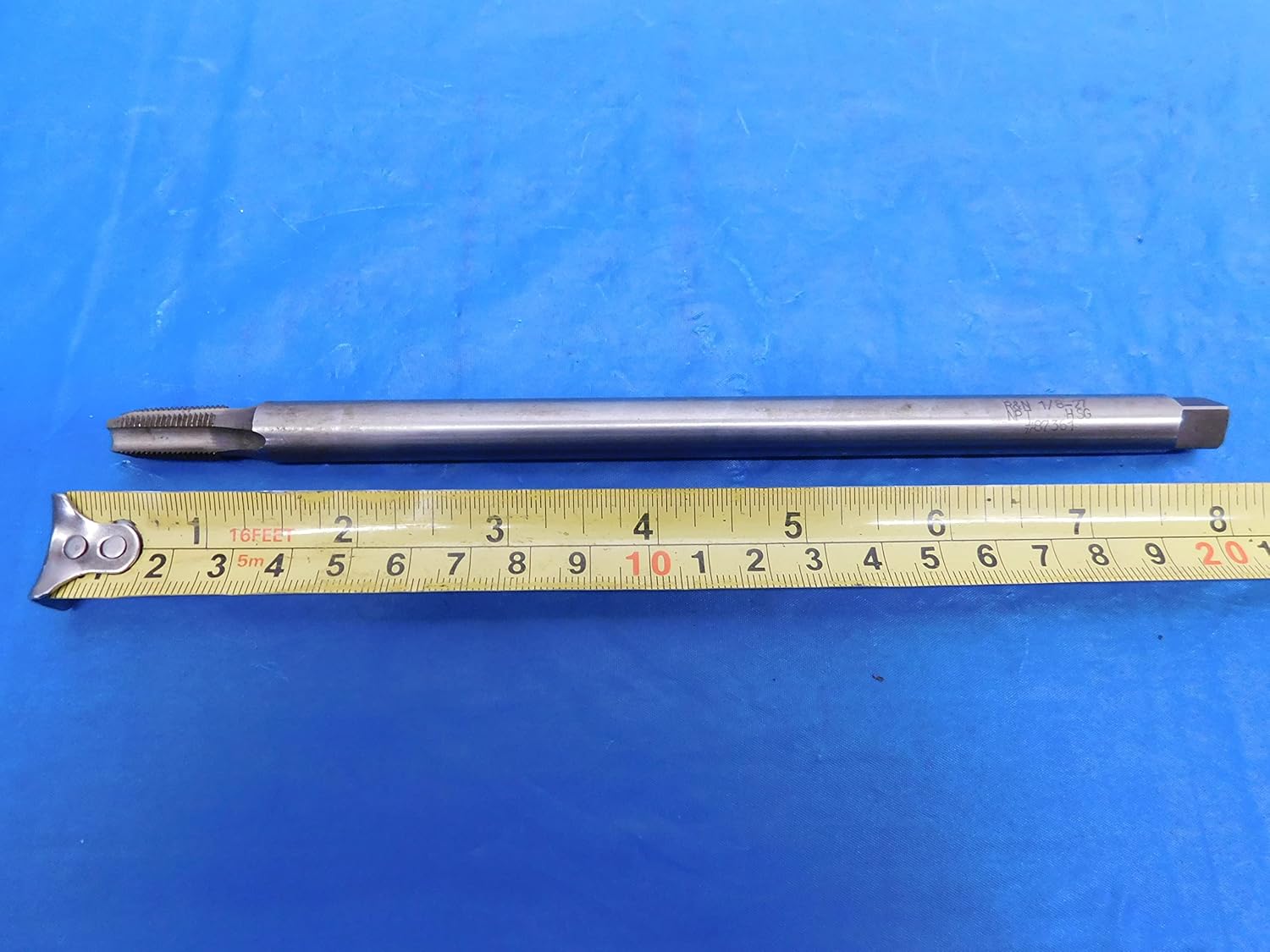 Reiff & Nestor 1/8 27 NPT HSG Extension Pipe TAP 4 Straight Flute .125 8" OAL - MS5042LVR