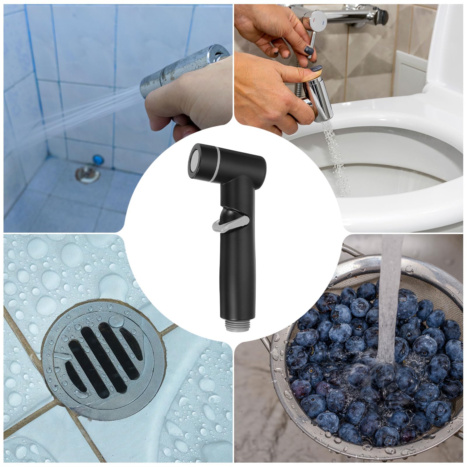 uxcell Bidet Sprayer Pressurized Handheld Bidet Sprayer for Toilet Jet Spray Bidet Attachment Bidet Toilet Sprayer Head for — view 6