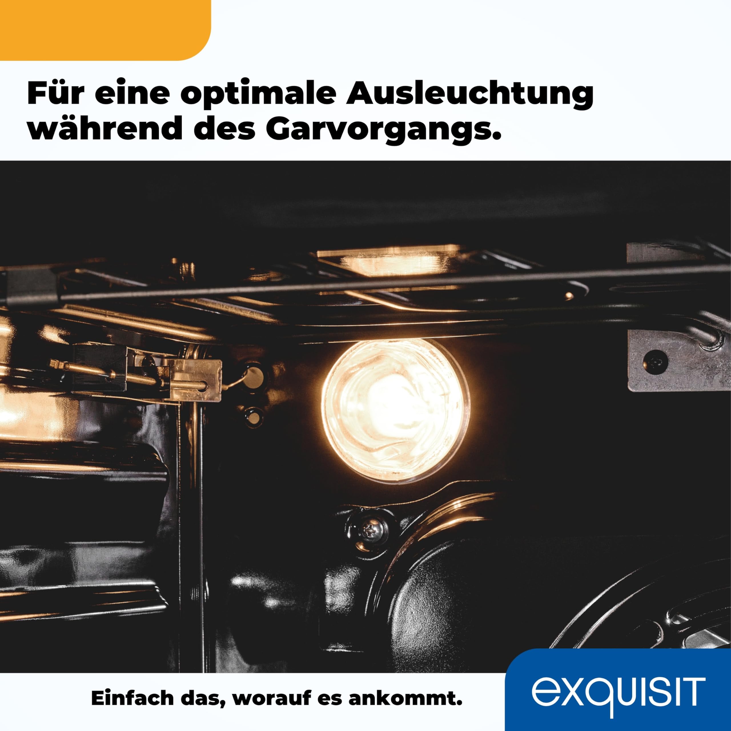 Exquisit Einbauherdset EHE256-U-020-Set schwarz | 59 l Garraumvolumen | 5 Backofenprogramme | Energieklasse A | Kochfeld mit Rahmen