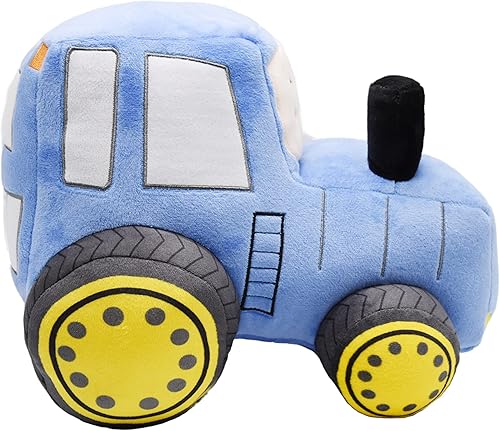 Vista 18 de Juguete de peluche de tractor de felpa suave, almohada de peluche súper linda, excelente regalo para niños o fiesta de cumpleaños de 12 pulgadas