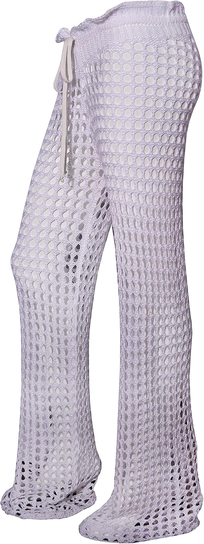 Sheer Mesh Crochet Beach Cover Up Pants 