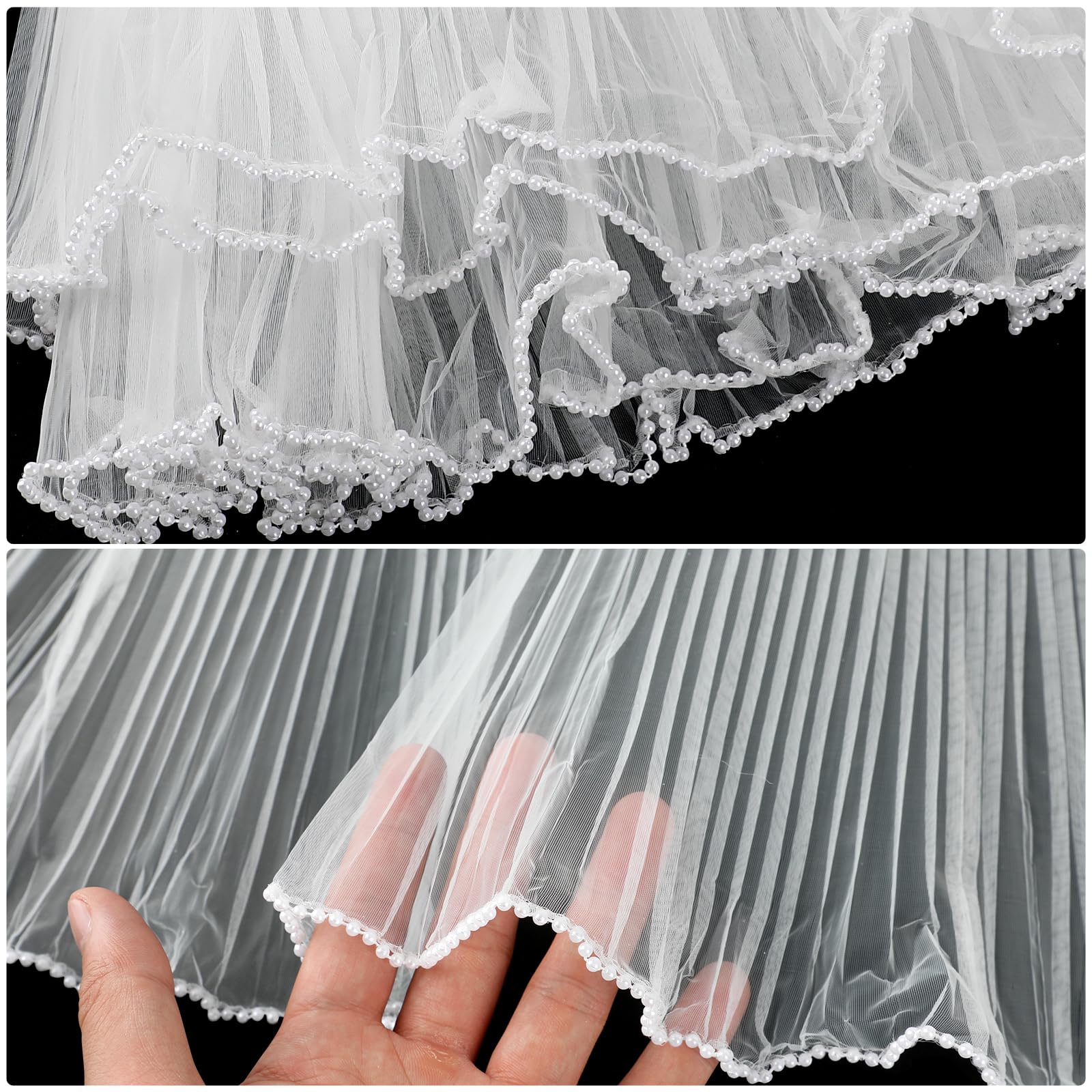 GOMAKERER 157.48Inch/4M Ruffle Yarn Floral Wrapping...