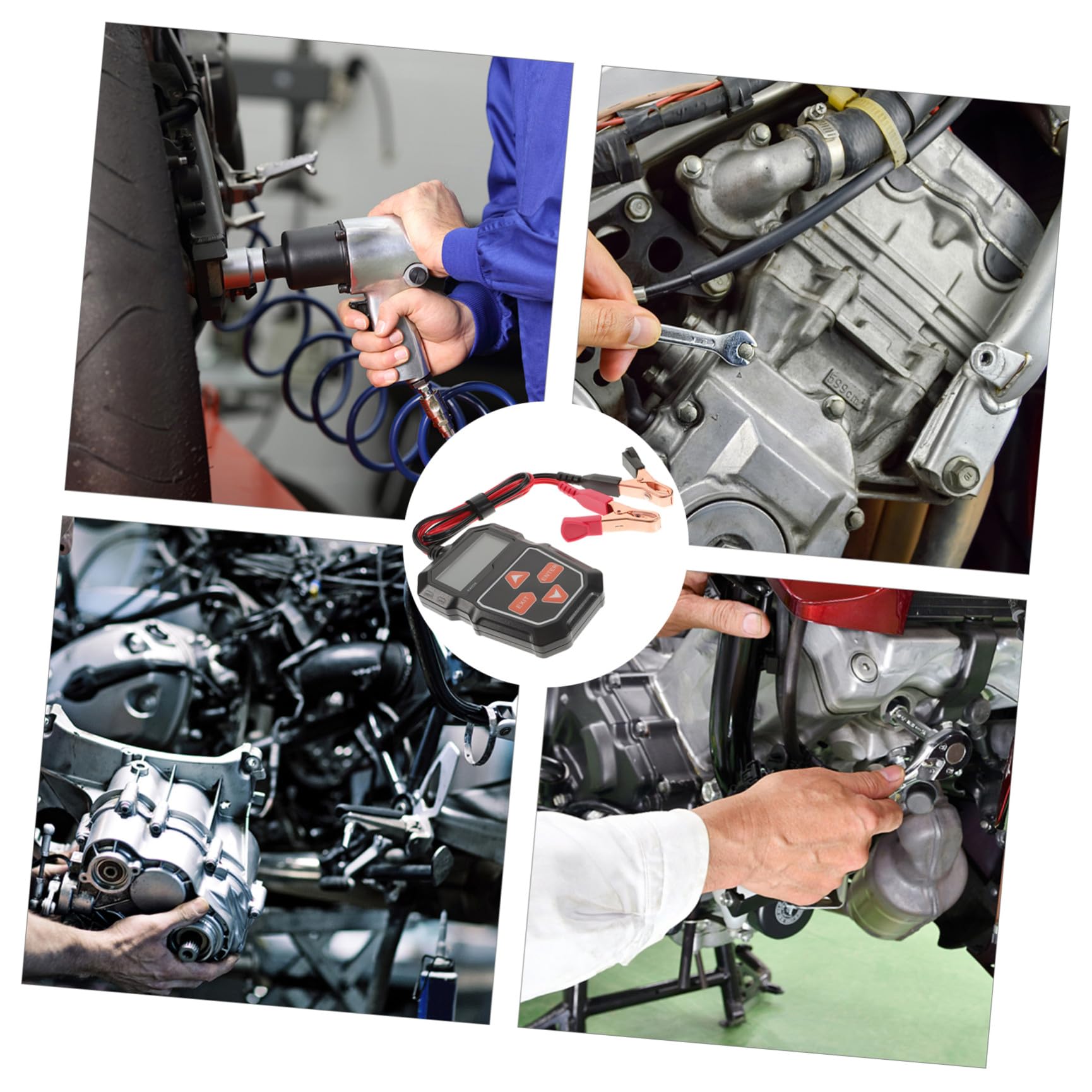 Comprobador de Baterías de Automóvil 12v Pantalla Negra 2,4 Pulgadas