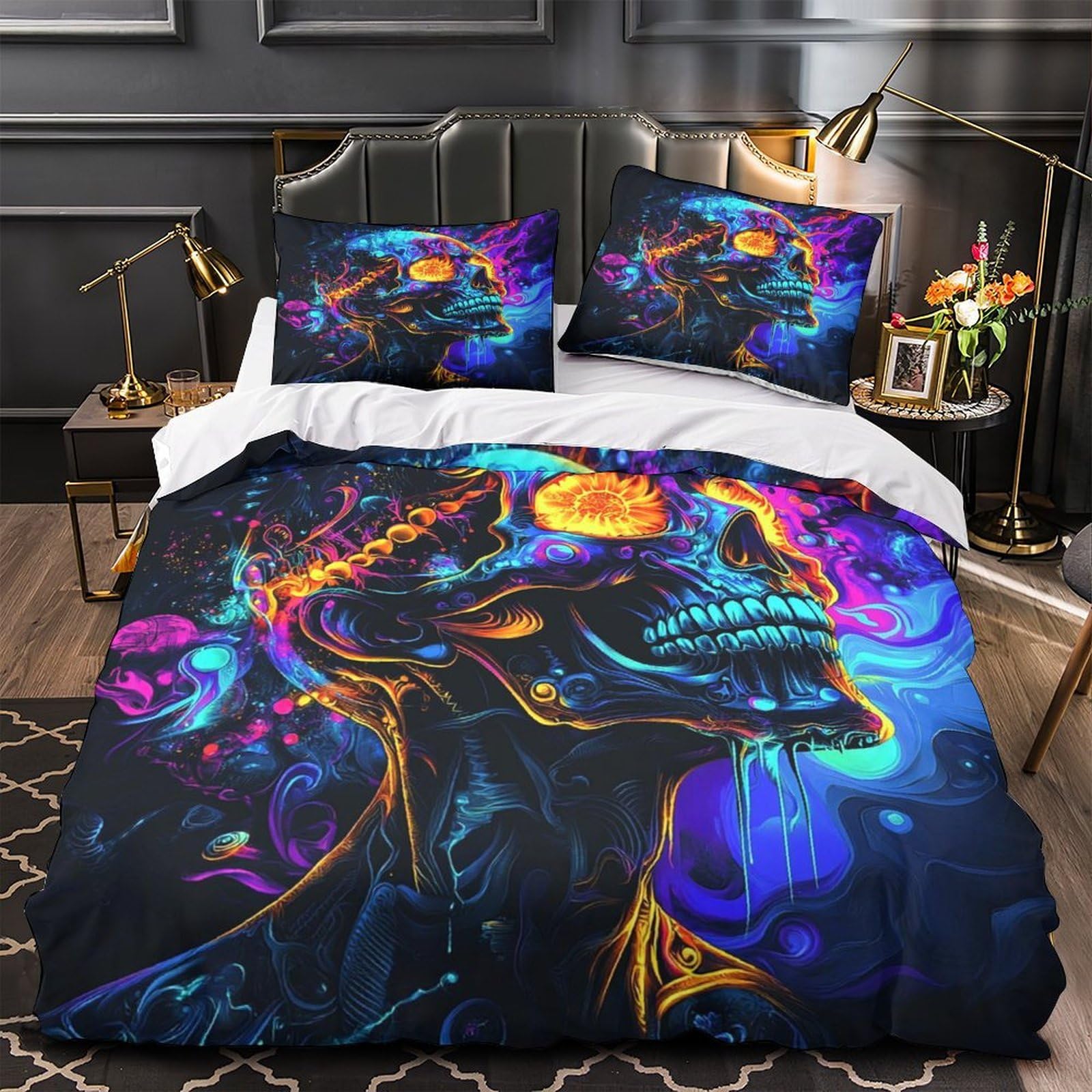 Parure de lit 3 pièces vibrant neon pour transformer votre chambre de couple