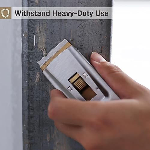Vista 6 de Bates- Metal Razor Blade Scraper, 2 Pack, 30 Extra Blades, Scraper for Cleaning, Glass Scraper, Razor Blade Scraper Tool, Razor Scraper Tool