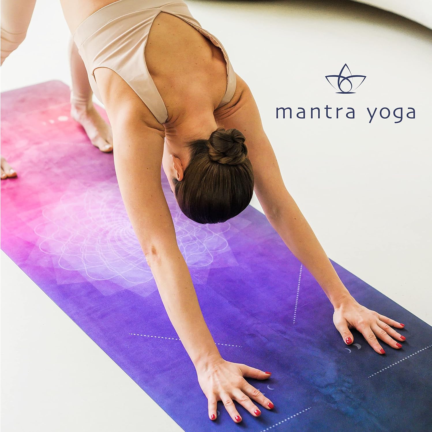 Mantra Yoga Travel PRO 1.5mm with Knee Pad - Foldable Fitness & Exercise Mat with Bag | Lightweight, Compact & Eco-Friendly | Non-Slip & Washable | For All Types of Yoga | 72" L x 24" W | 2.6 lbs