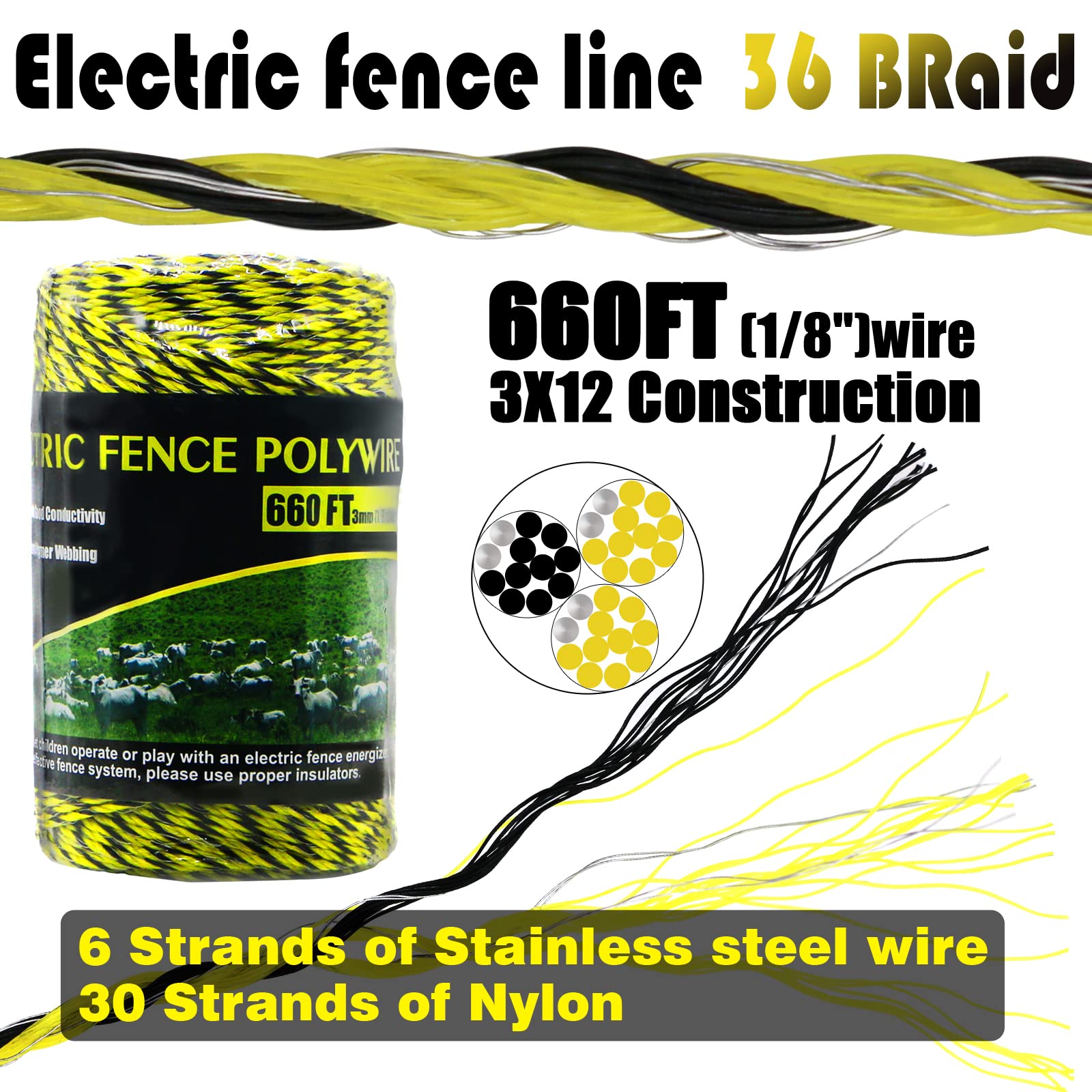 Timeless Fence System Maximum Voltage Polywire