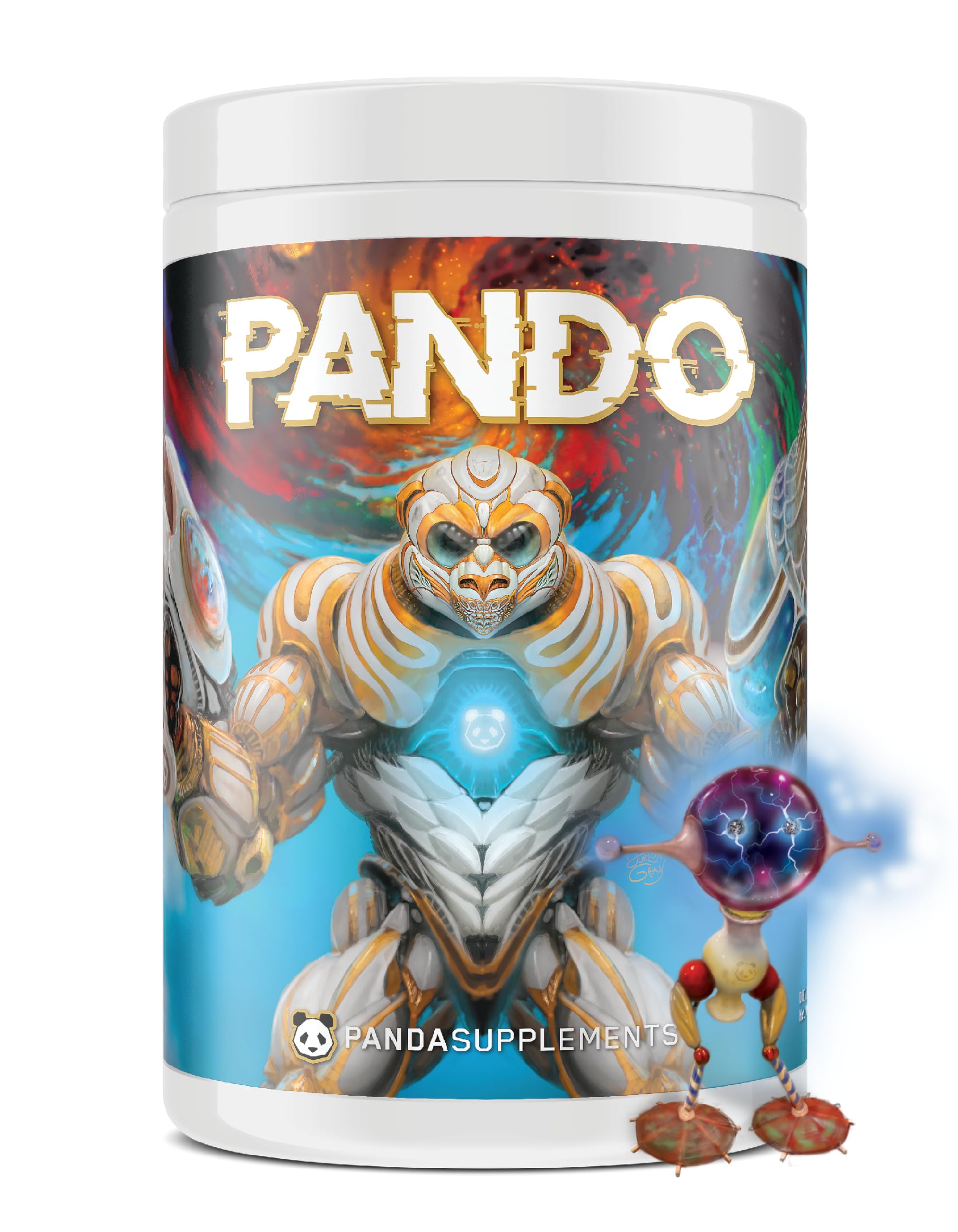 Underground Bio Labs Panda Supps: Pando Pre-Workout | 400mg Fast and Extended Release Caffeine | 6G L-Citrulline for Maximum Pumps and Endurance | 25 Servings (Sour Robo Belts) — Amazon image 11