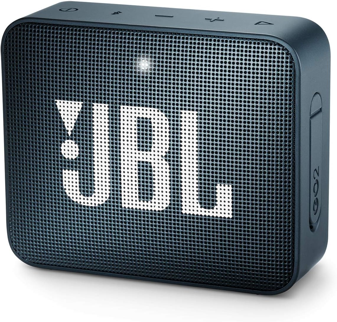 JBL GO 2 Portable Bluetooth Waterproof Speaker, Grey, 4.3 x