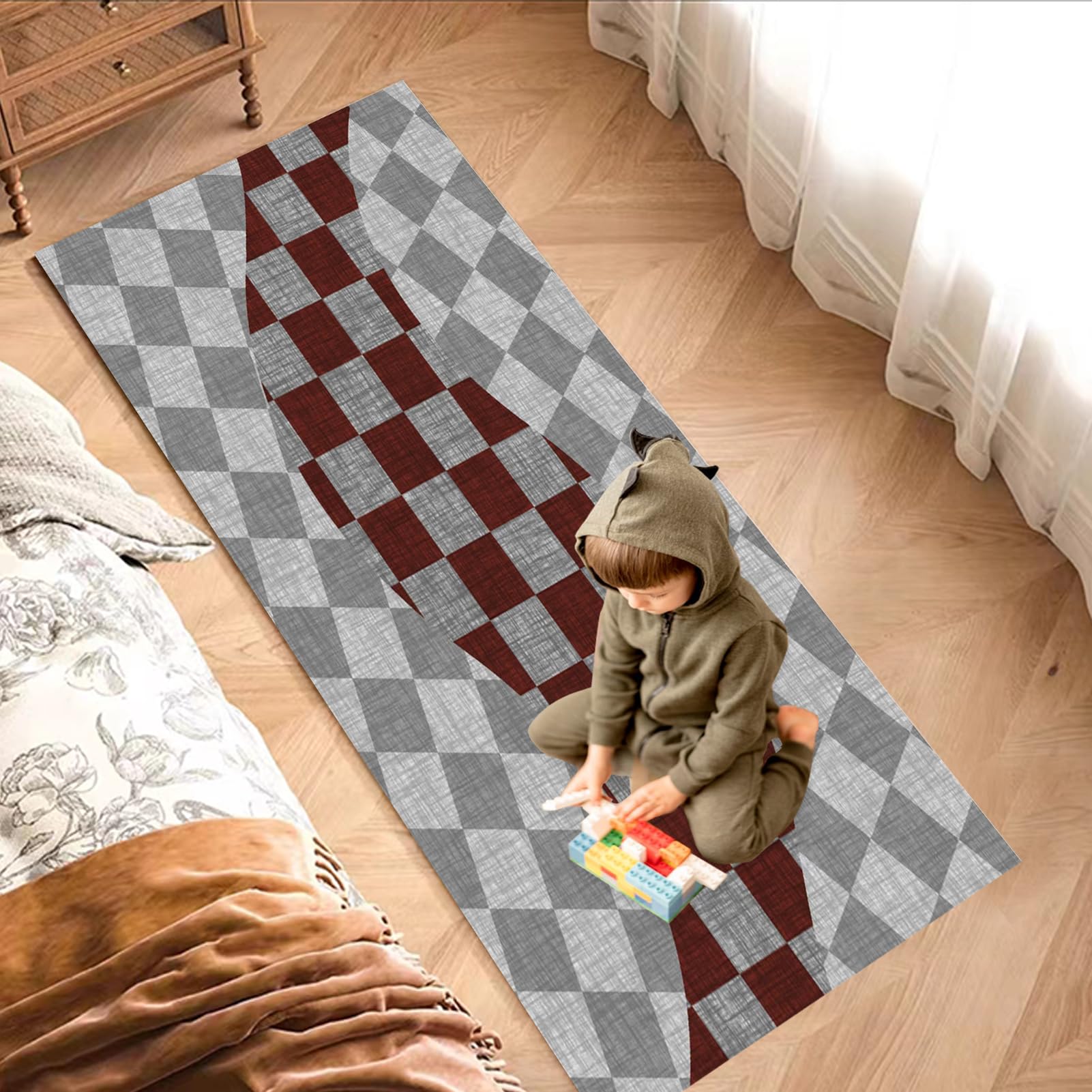 Tapis de Couloir Long, Tapis pour Cuisine Devant évier 50 x 350 cm
