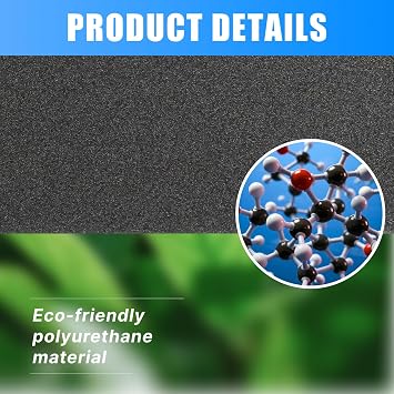 air filter foam Universal 300 x 210 x 25 mm, air filter sponge for motorbikes, mopeds, scooters, quads, lawnmowers, brush cutters and vacuum cleaners (300x210x25mm)