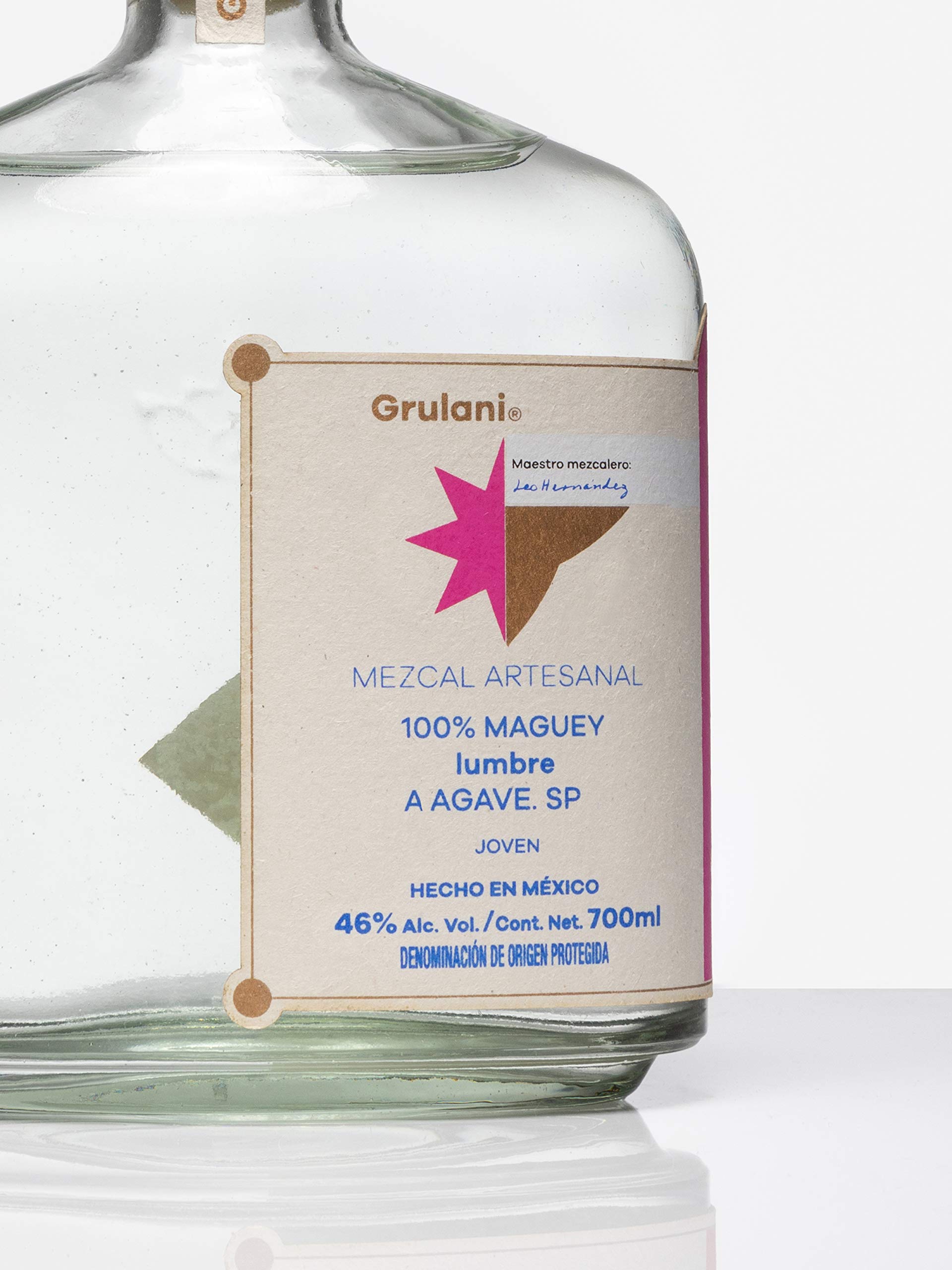MEZCAL ARTESANAL GRULANI 100% Lumbre