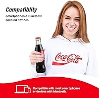 Vista 5 de Official Coca-Cola Bottle Shaped Bluetooth Speaker – Portable Wireless Speaker with Bluetooth 5.0, Deep Bass, AUX Input, Long Battery Life – Loud HD