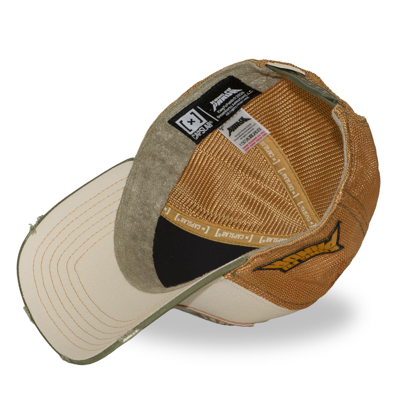 Capslab Casquette Homme & Femme, Casquette Trucker Kung Fu Panda, Ajustable par Snapback