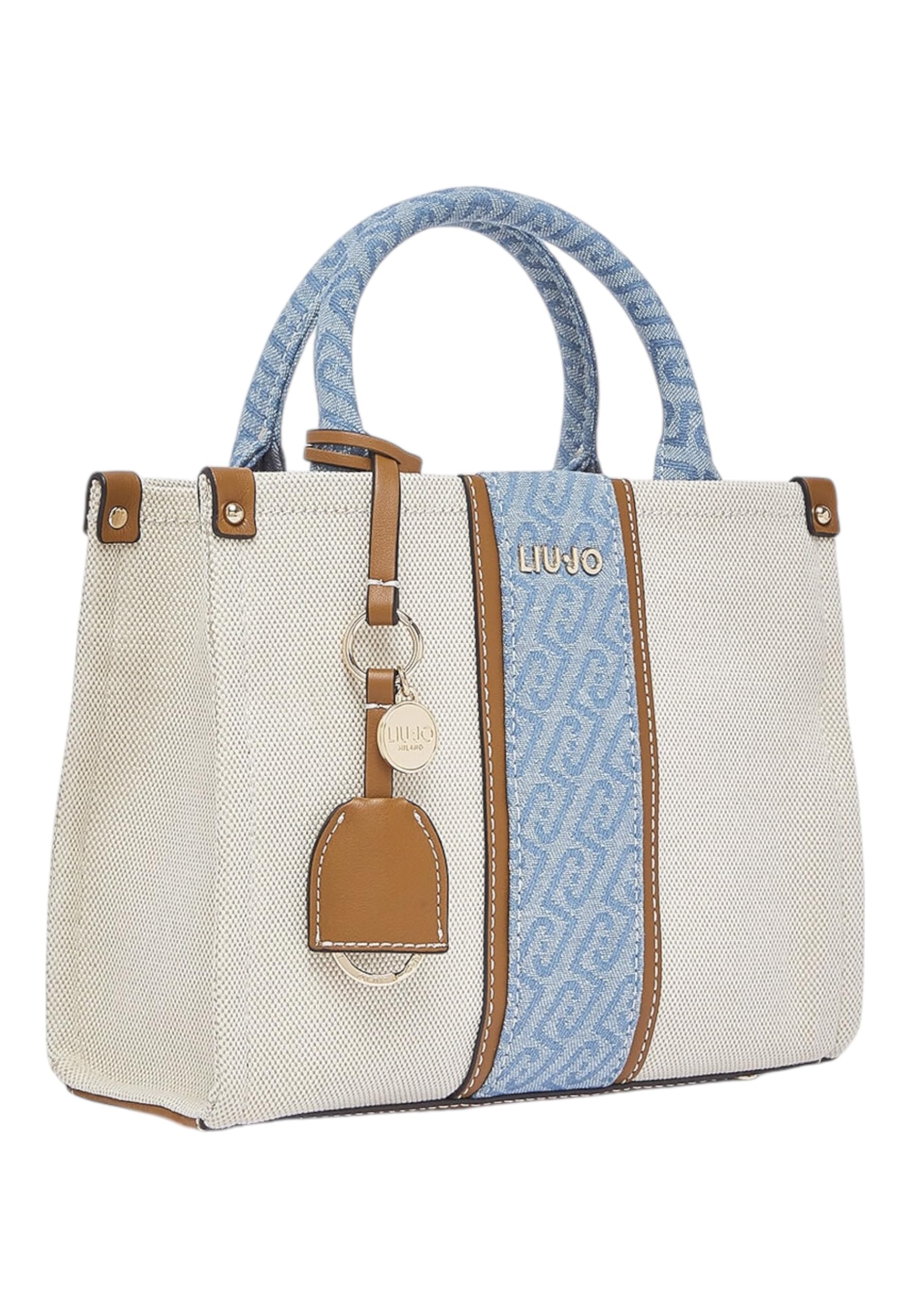 Liu Jo borsetta borsa a tracolla Ridhi Tote Bag Neutro/Denim avorio