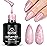 Beetles Pearl Pink Gel Nail Polish - Soft Afternoon Mermaid Gel Polish, 15ml Thread Effect Pink Nail Swirl Shell UV LED Soak Off Gel Manicure