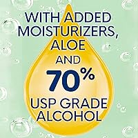 Vista 4 de Germ-X Advanced - Desinfectante de manos con aloe y vitamina E, 8 onzas líquidas (paquete de 6), gel hidratante con menos secado, fórmula sin