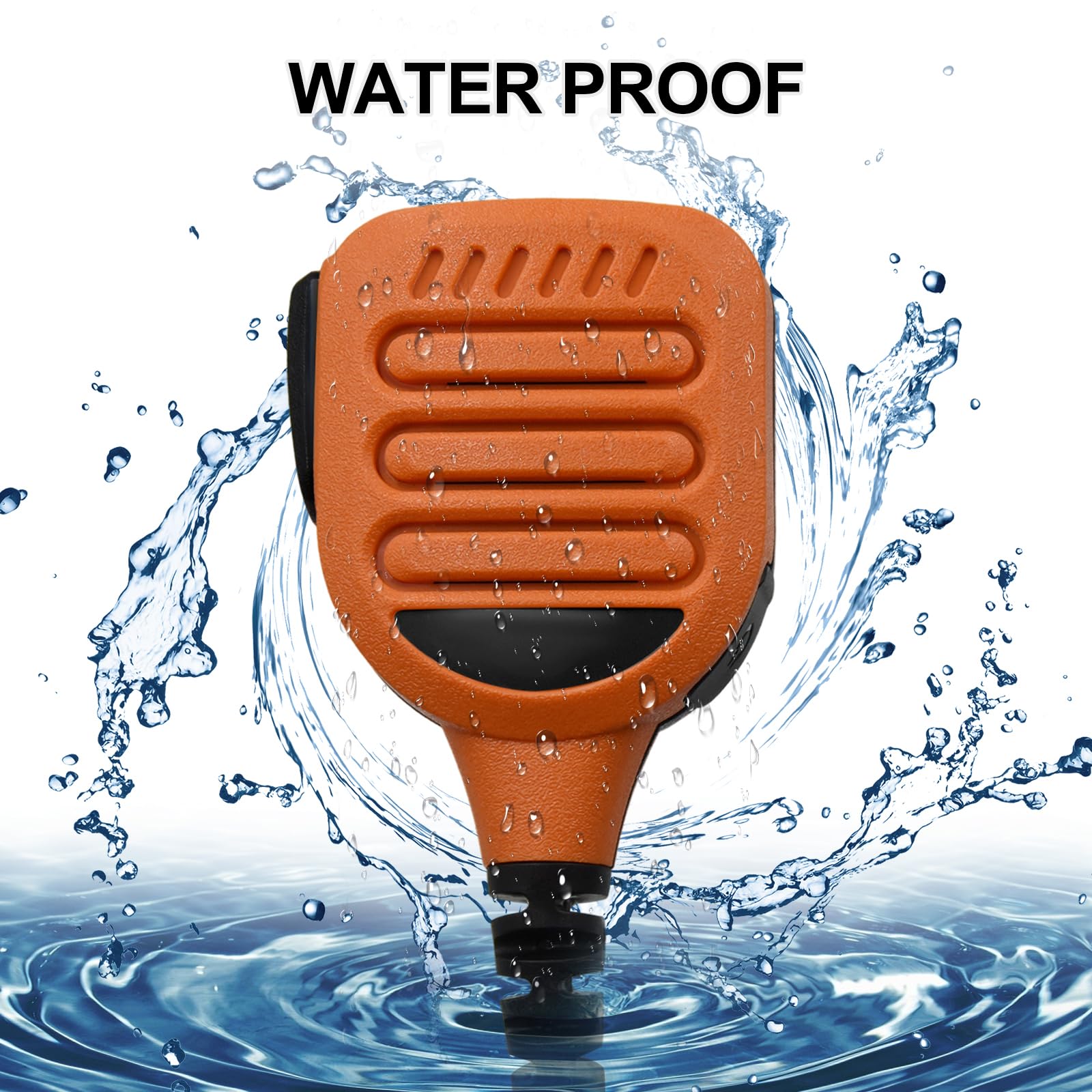 WODASEN Micrófono de hombro de mano Walkie Talkie de 3,5 mm con altavoz de 1 pin para Yaesu Vertex VX-6 VX-6R VX-7 VX-7R FT-60R FT-65R FT5DR FT-3DR FT-70DR VX-170 EVX-S24 Radio Horizon estándar (128