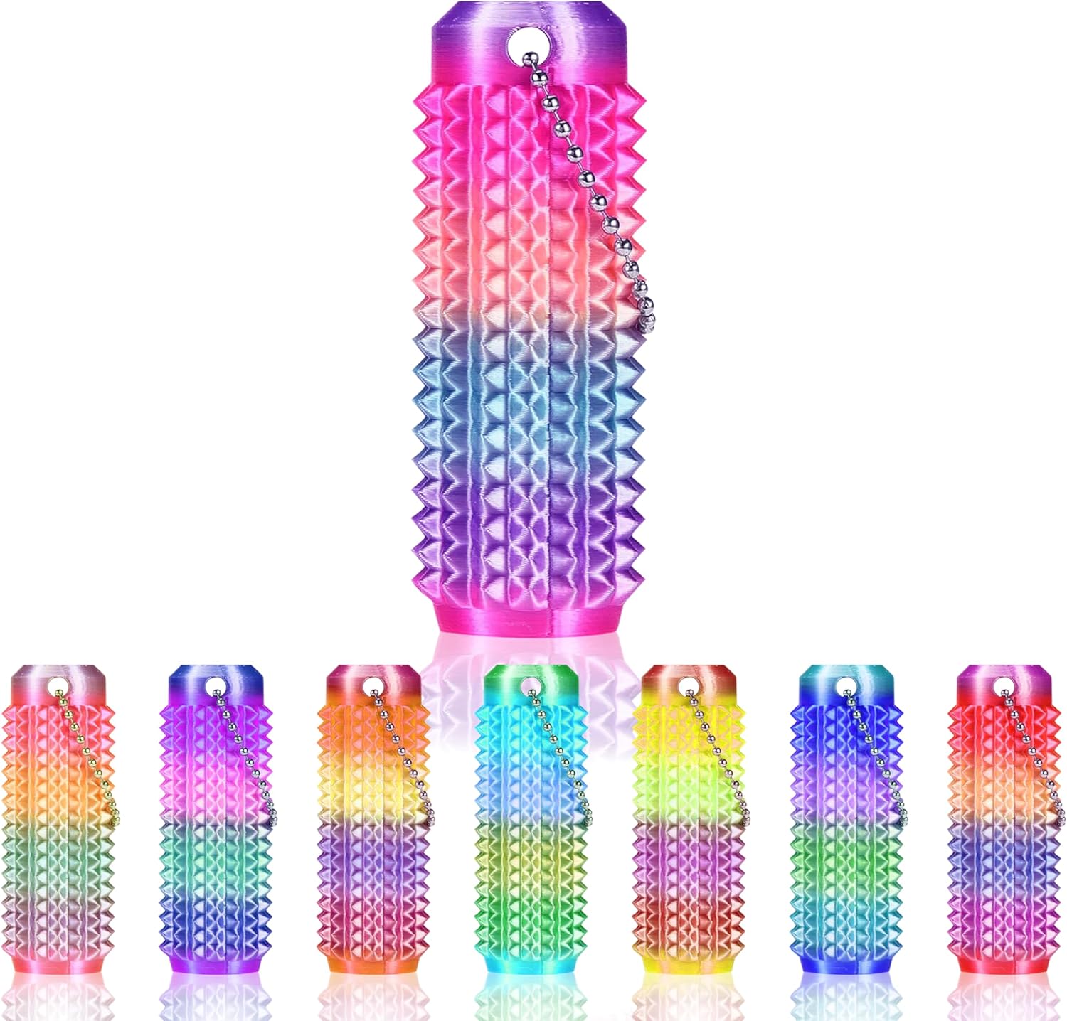 Little Ouchies Pain Fidget, Portable Pain Stim Fidget Toys Adults, Anxiety Relief Items Keychain with Spiky Grip Design, Sensory Toys for Stress Relief & Focus, Office Workers, Funny Gifts