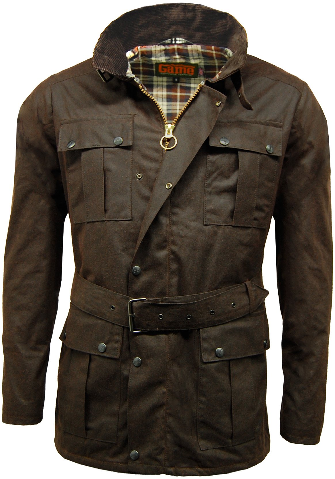 Game Technical Apparel Continental Belted Wax Jacket