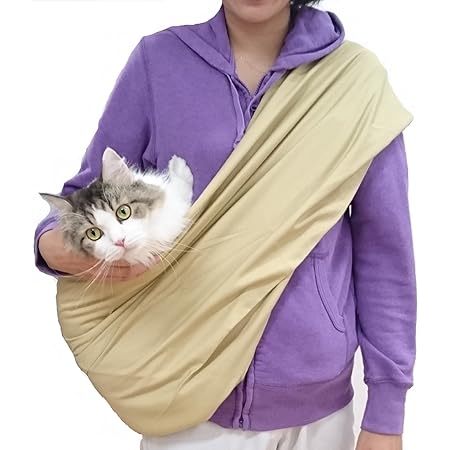 Amazon ペット スリング 犬 猫 兼用 飛び出し防止用リードで安心お出掛け ベージュ Threepeace リード 通販
