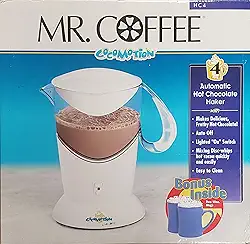 Mr. Coffee Cocomotion Máquina automática de chocolate quente com 4 xícaras com 2 canecas de bônus