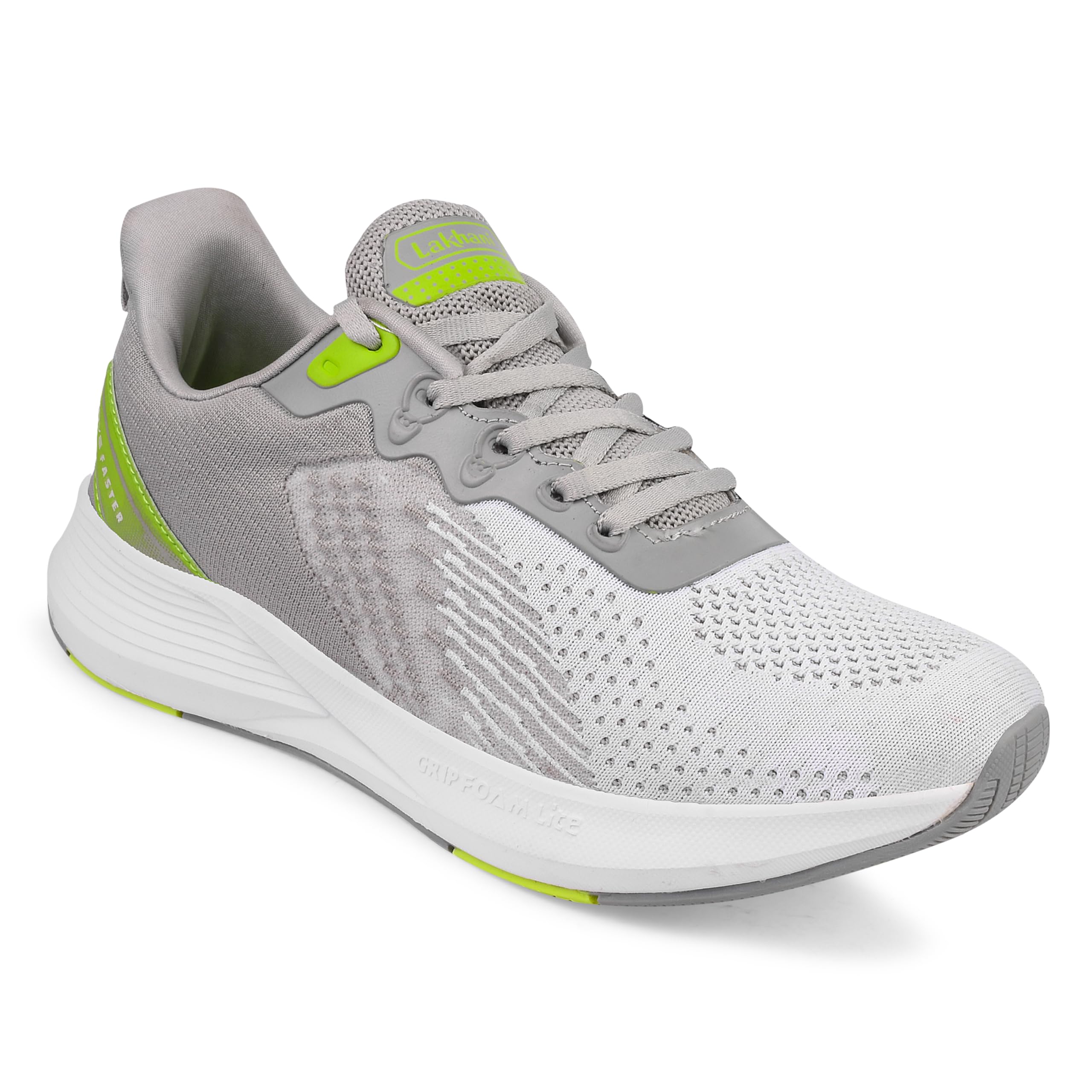 Lakhani aashirwad Mens Wonder Sports Running,Walking & Gym Shoes with Casual Sneaker Lightweight Lace-Up Shoes for Mens Long-Lasting Comfort & Non-Marking Outsole (Light Grey, 9) (B0D8QDNXDL) Amazon Price History, Amazon Price Tracker